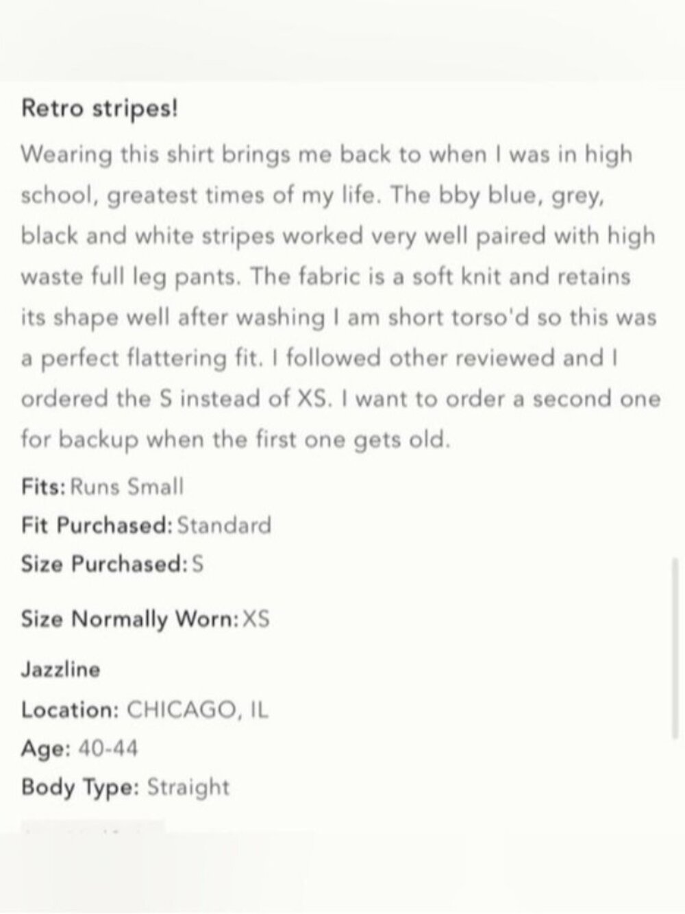 NWT Size S - Anthropologie Retro Stripe Baby Tee by Maeve (NWT US$ 48) - Picture 6 of 16